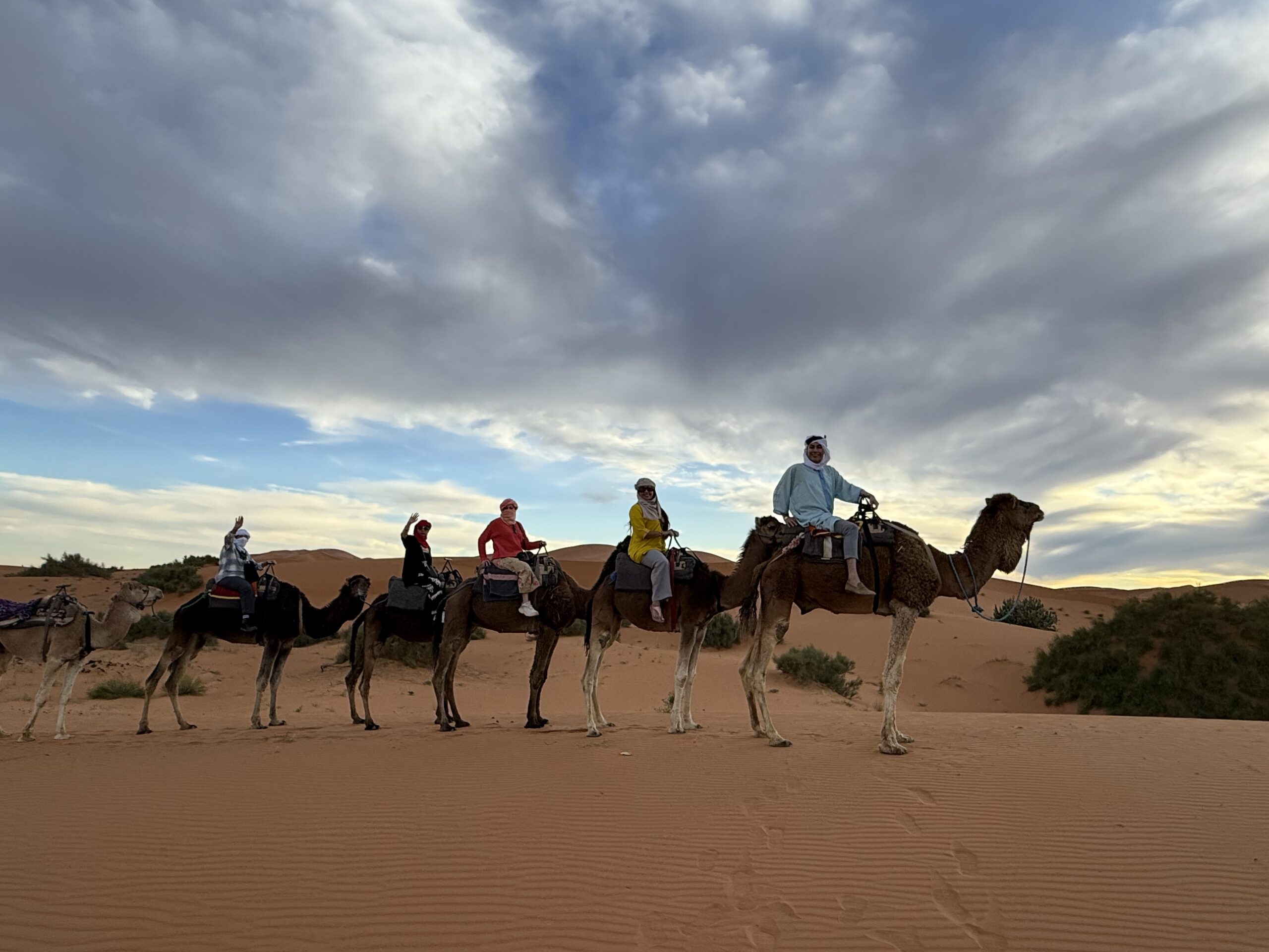 grupo-camellos-atardecer-desierto-merzouga-marruecos-2025
